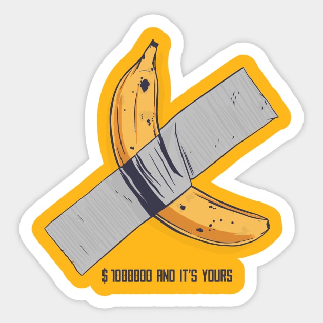 One Million Dollar Banana Sticker by Threadded